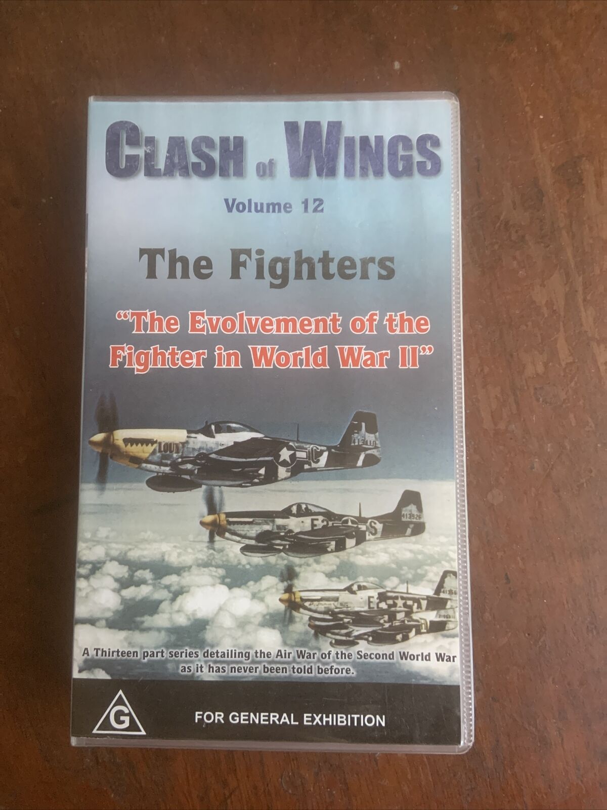 VHS CLASH OF WINGS The Fighters Volume 12 Military Air War WWII Video Tape