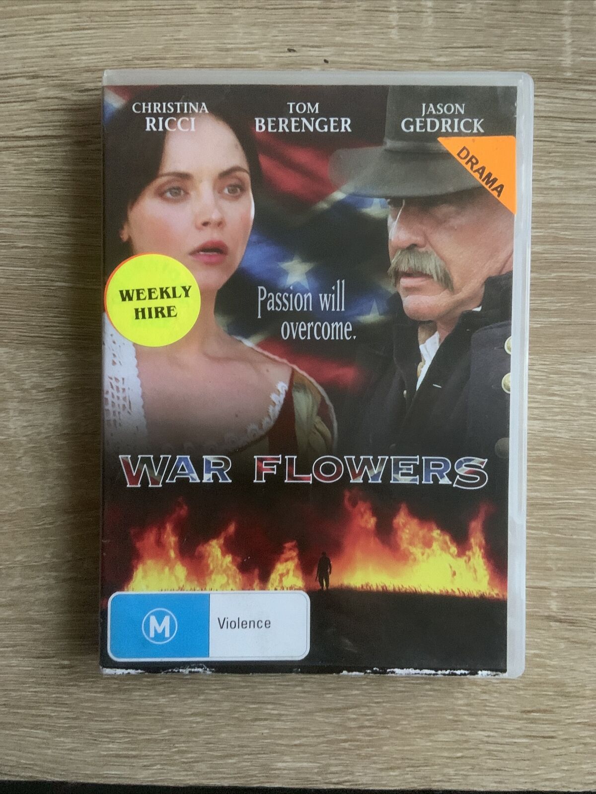 DVD WAR FLOWERS Movie 2011 Drama Violence 2012 Civil War Yankee Ex Rental