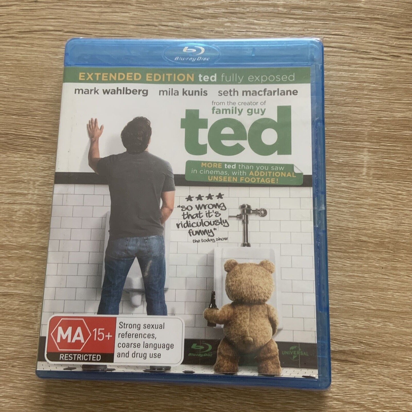 Blu-Ray TED EXTENDED EDITION fully exposed Family Movie MA15+ Comedy Sealed NEW