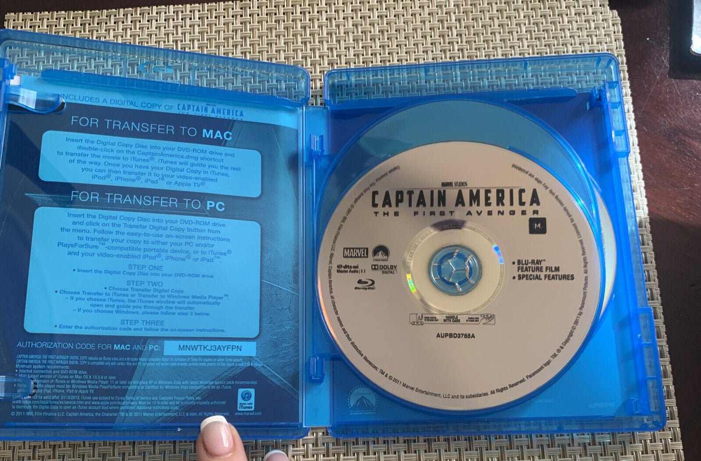 Blu-Ray CAPTAIN AMERICA the First Avenger Limited 3D Edition 3 Disc Set Complete