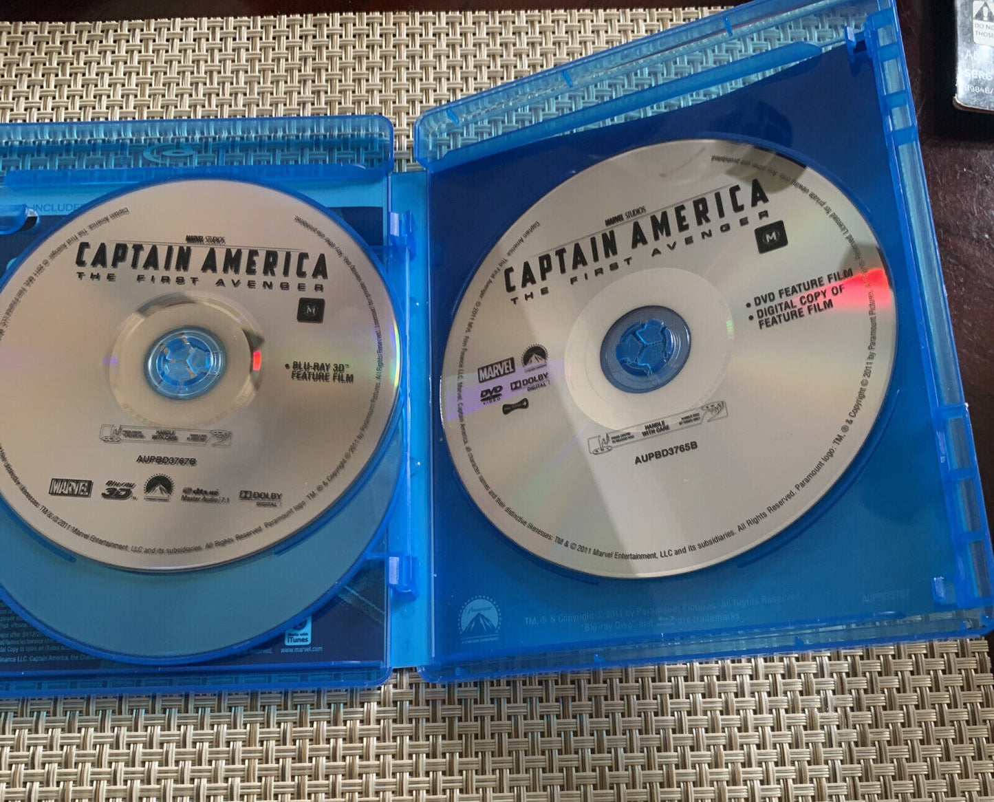 Blu-Ray CAPTAIN AMERICA the First Avenger Limited 3D Edition 3 Disc Set Complete