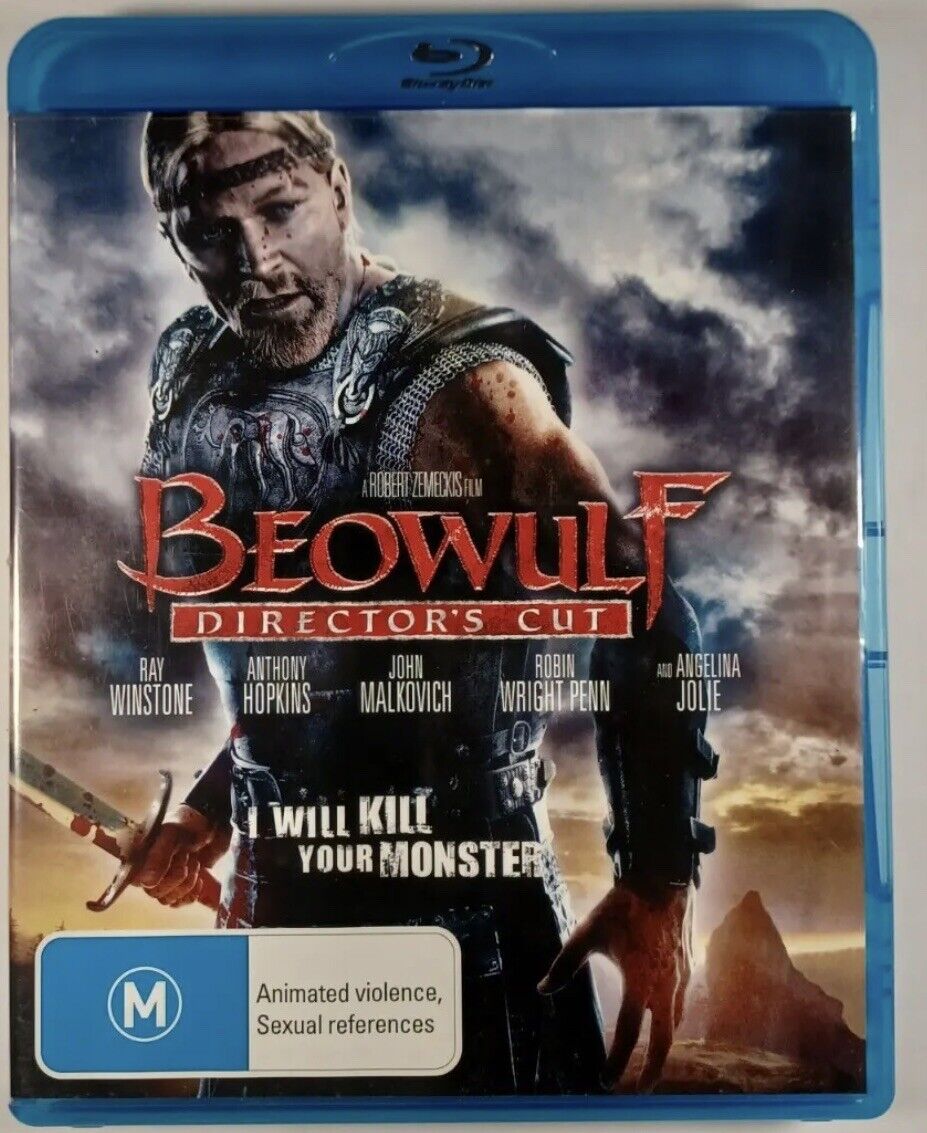 Blu-Ray BEOWULF Director's Cut Ray Winstone Rare Australian Release 2008