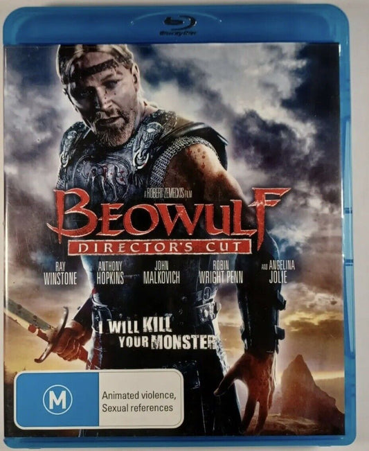 Blu-Ray BEOWULF Director's Cut Ray Winstone Rare Australian Release 2008