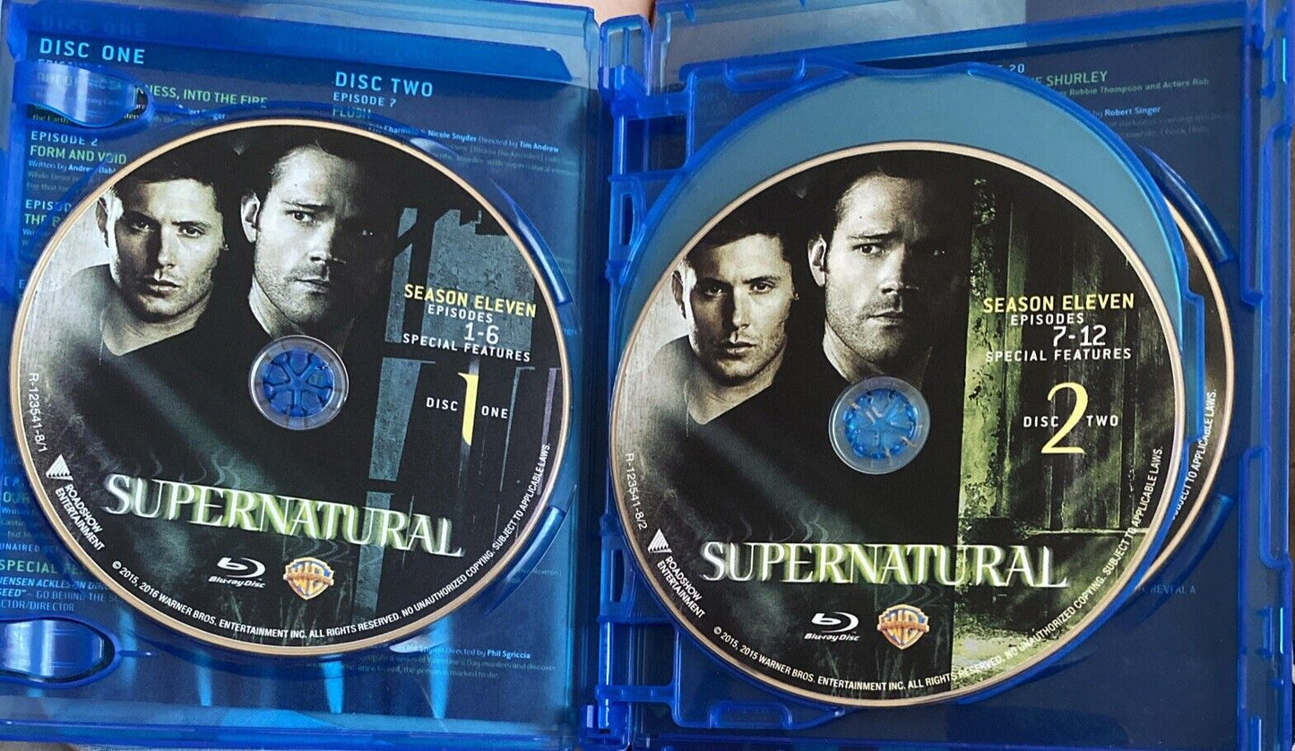 Blu-Ray SUPERNATURAL 11th Season 2015 4 Disc Set HD + Special Features Region B