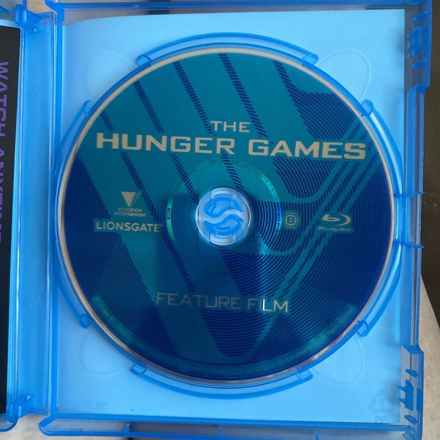 Blu-Ray THE HUNGER GAMES + UltraViolet 2011 Jennifer Lawrence Action Movie