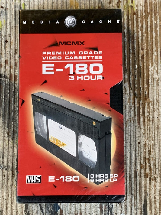 BLANK VHS MCMX E-180 3 Hour SP 6 Hour LP  Video Cassette Tape Sealed NEW