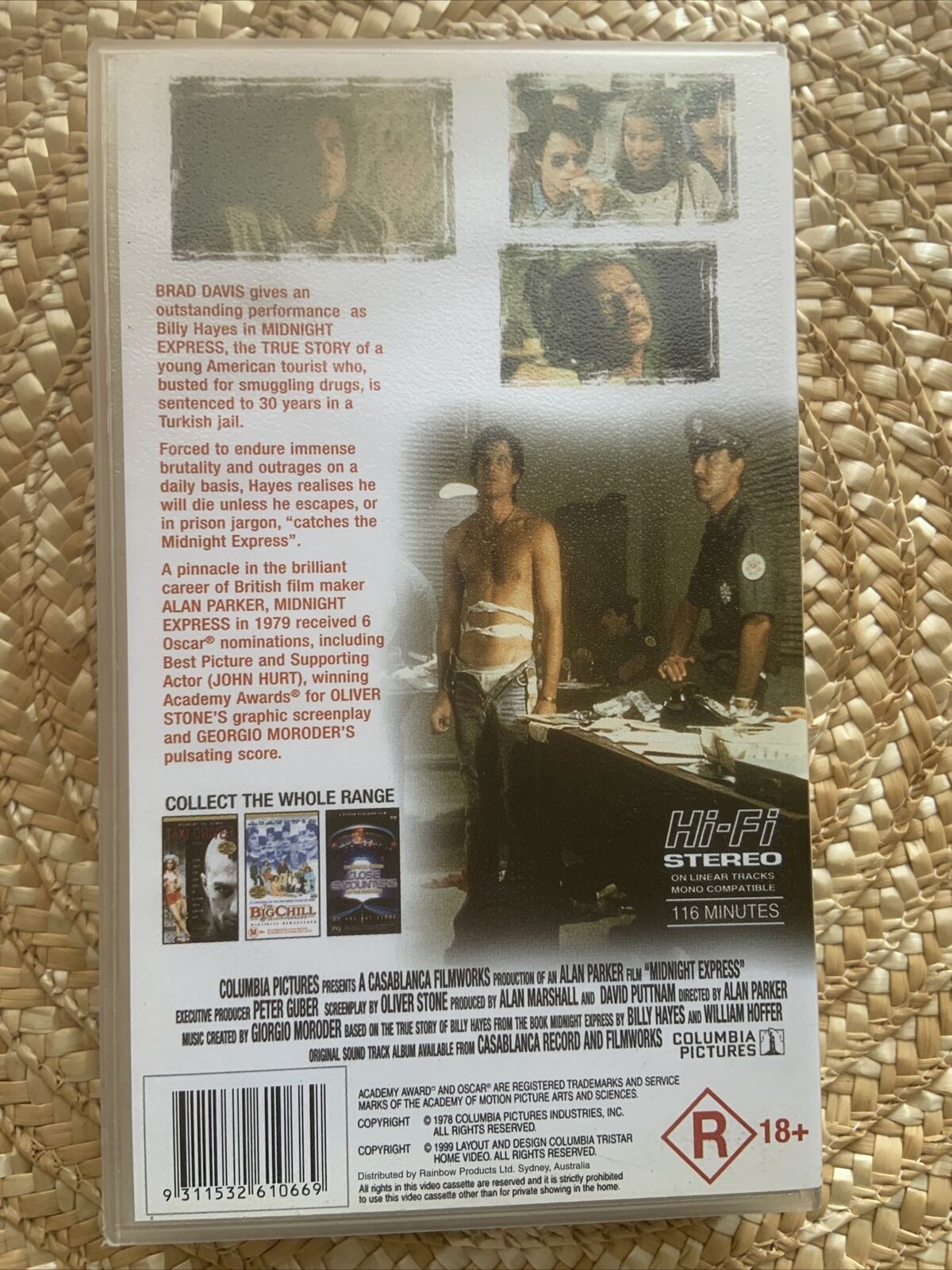 VHS R18+ MIDNIGHT EXPRESS Australia 1999 Alan Parker Video Tape Sealed NEW