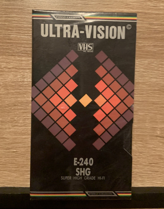 BLANK VHS ULTRA-VISION 4Hr  E-240 SHG HI-FI Video Cassette Tape Sealed Japan NEW