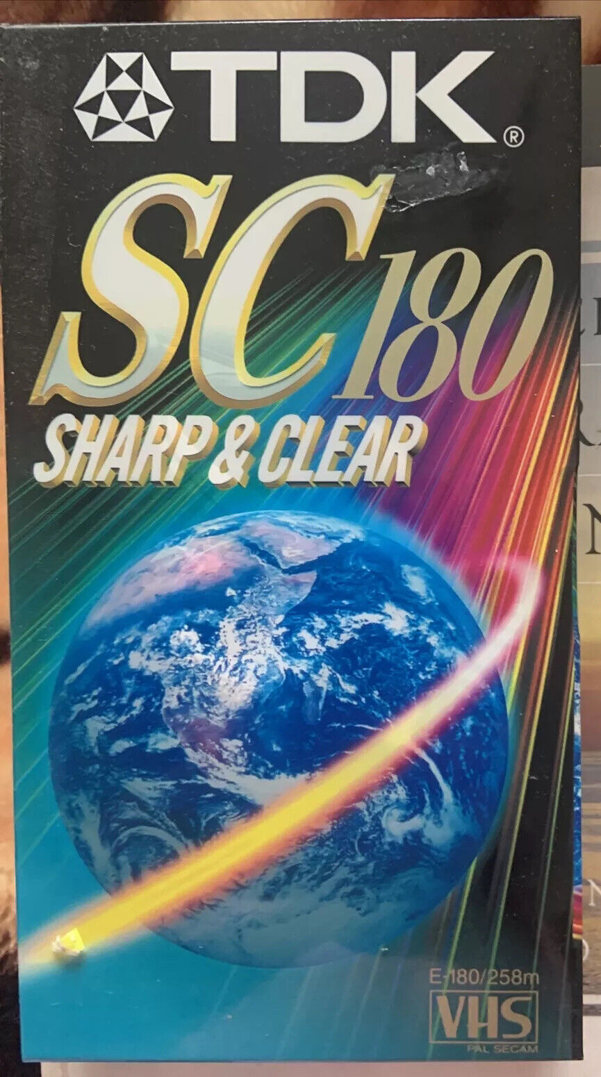 BLANK VHS 1 x TDK SC180 Video Cassette Tape Sharp & Clear Sealed NEW