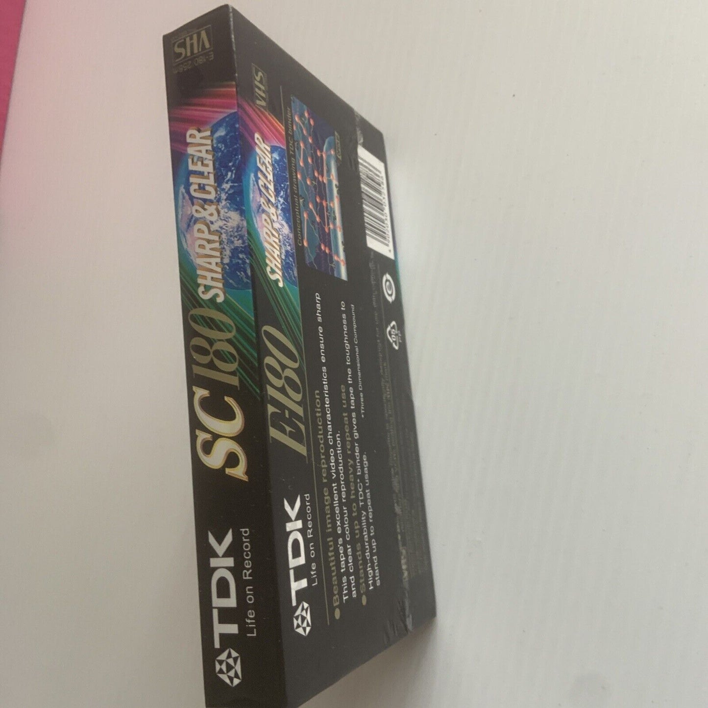 BLANK VHS 1 x TDK SC180 Video Cassette Tape Sharp & Clear Sealed NEW