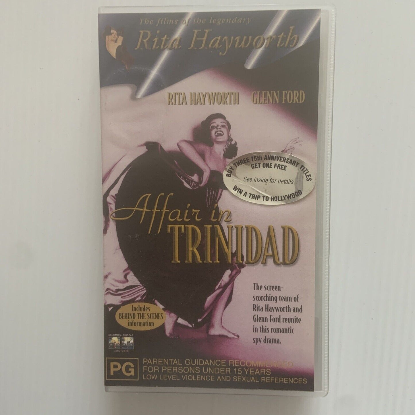 4 VHS Set Rita Hayworth Tonight Every Night  Carmen Cover Girl Trinidad Video