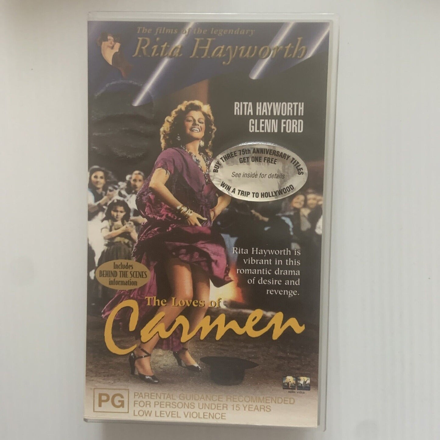 4 VHS Set Rita Hayworth Tonight Every Night  Carmen Cover Girl Trinidad Video