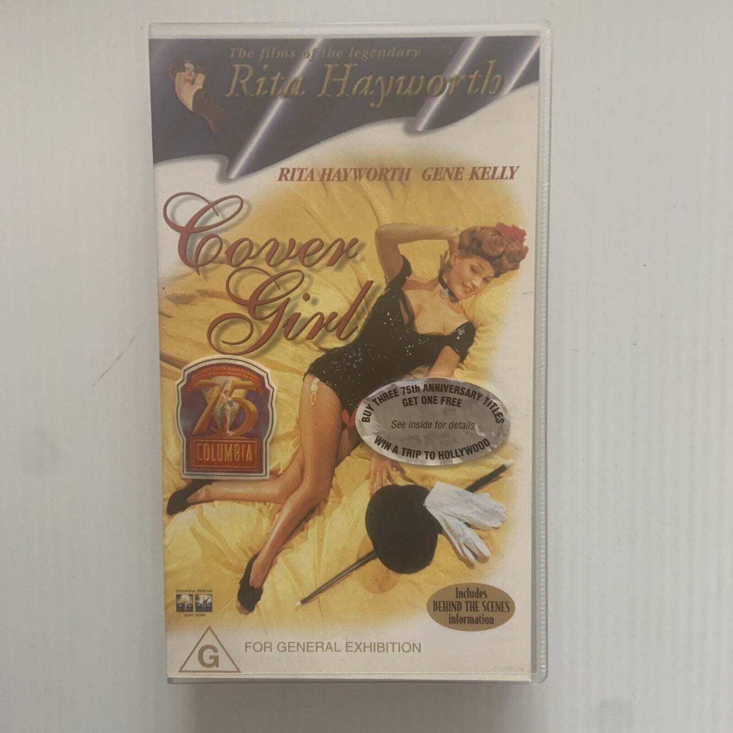 4 VHS Set Rita Hayworth Tonight Every Night  Carmen Cover Girl Trinidad Video