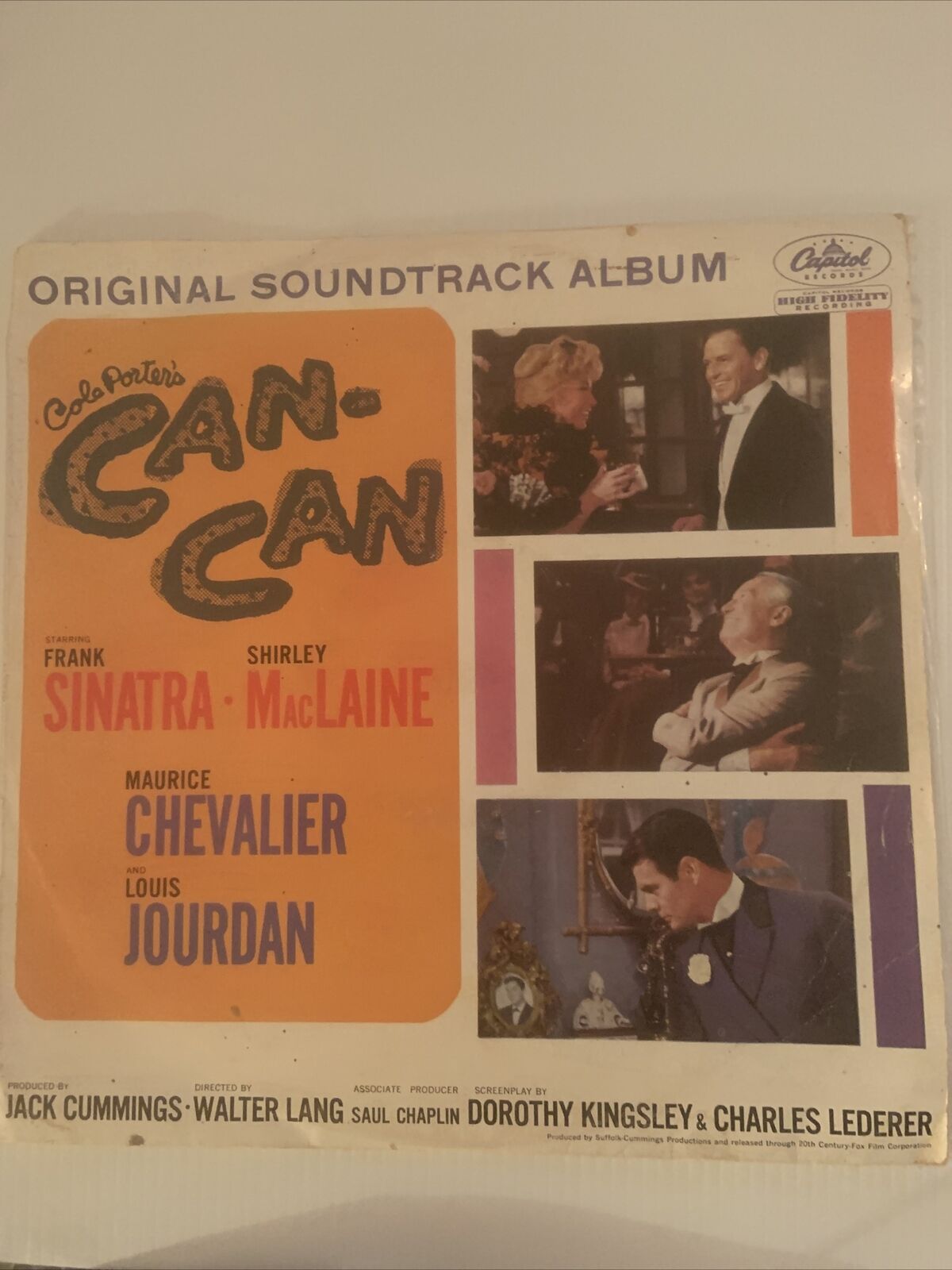 Vinyl LP Cole Porters CAN CAN Album Sinatra McLean Original Soundtrack Record