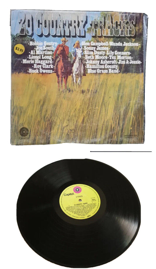 Vinyl LP Record  20 COUNTRY TRACKS Various Artists' Bobby Gentry Slim Dusty