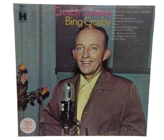 Vinyl LP CROSY CLASSICS Bing Crosby Columbia Record Rainbow Australia Rare Vtg