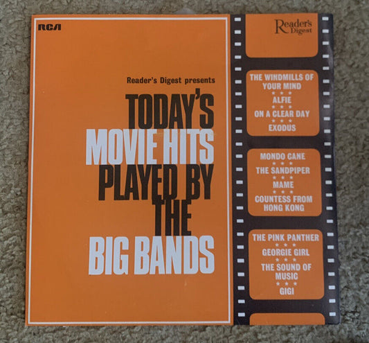 Vinyl LP TODAY’S MOVIE HITS PLAYED BY THE BIG BANDS Readers Digest NEW Vintage