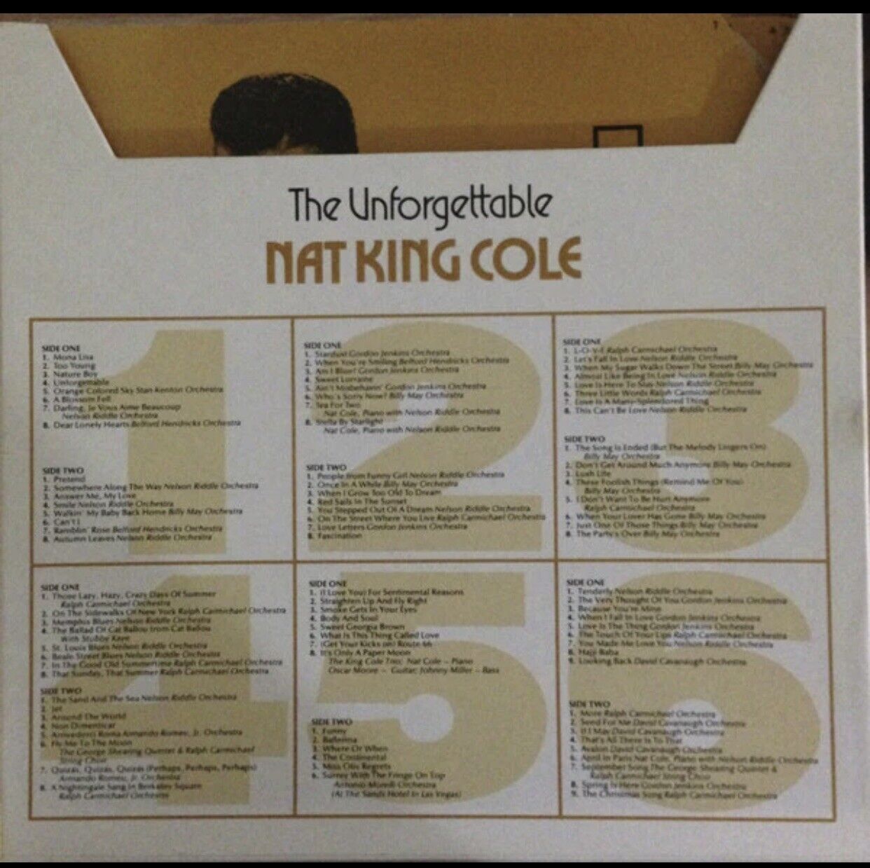 Vinyl LP X6 Box Set The Unforgettable NAT KING COLE 198 Song Compilation Capitol