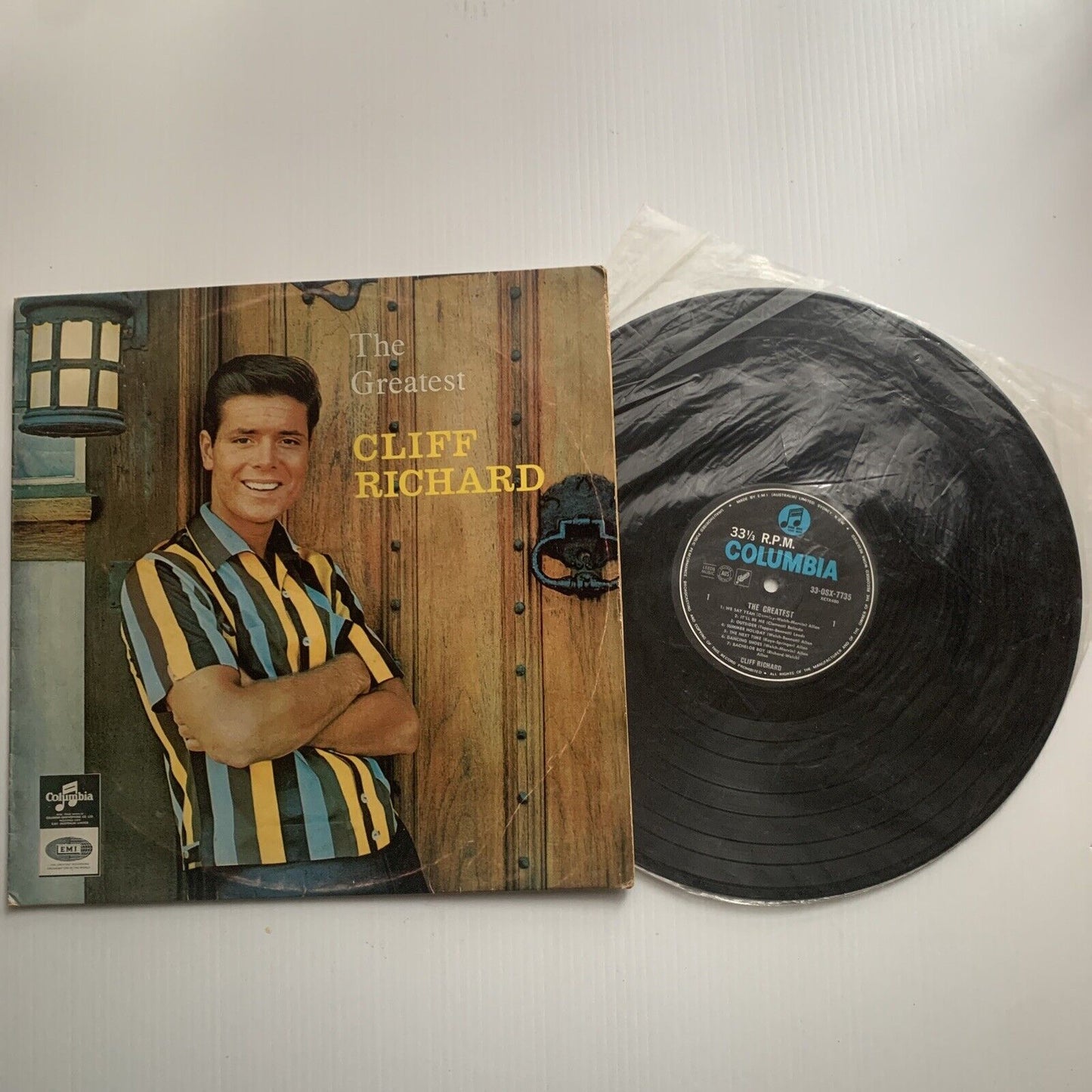 Vinyl LP The Greatest Cliff Richard Oz 1st Press Columbia 1960s Mono 33OSX 7735
