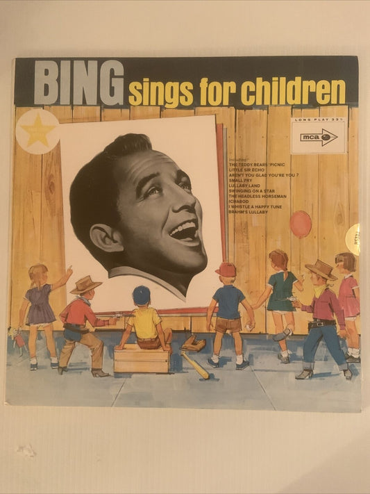 Vinyl LP BING CROSBY “Bing Sings For Children” MCA Records 12” Record NEW