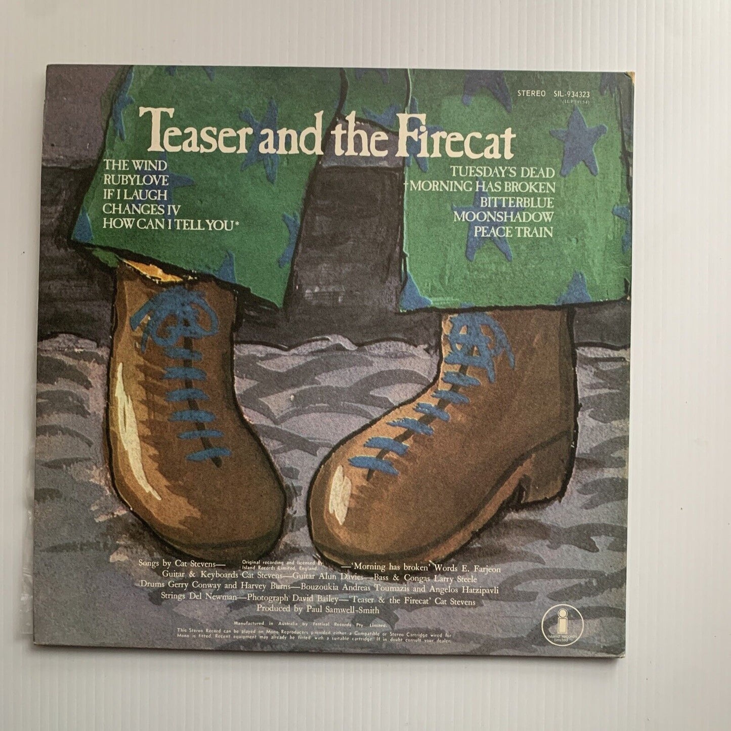 Vinyl LP Cat Stevens Teaser and the Firecat Original Australia Festival Records