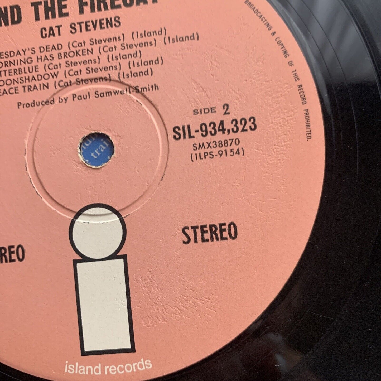 Vinyl LP Cat Stevens Teaser and the Firecat Original Australia Festival Records