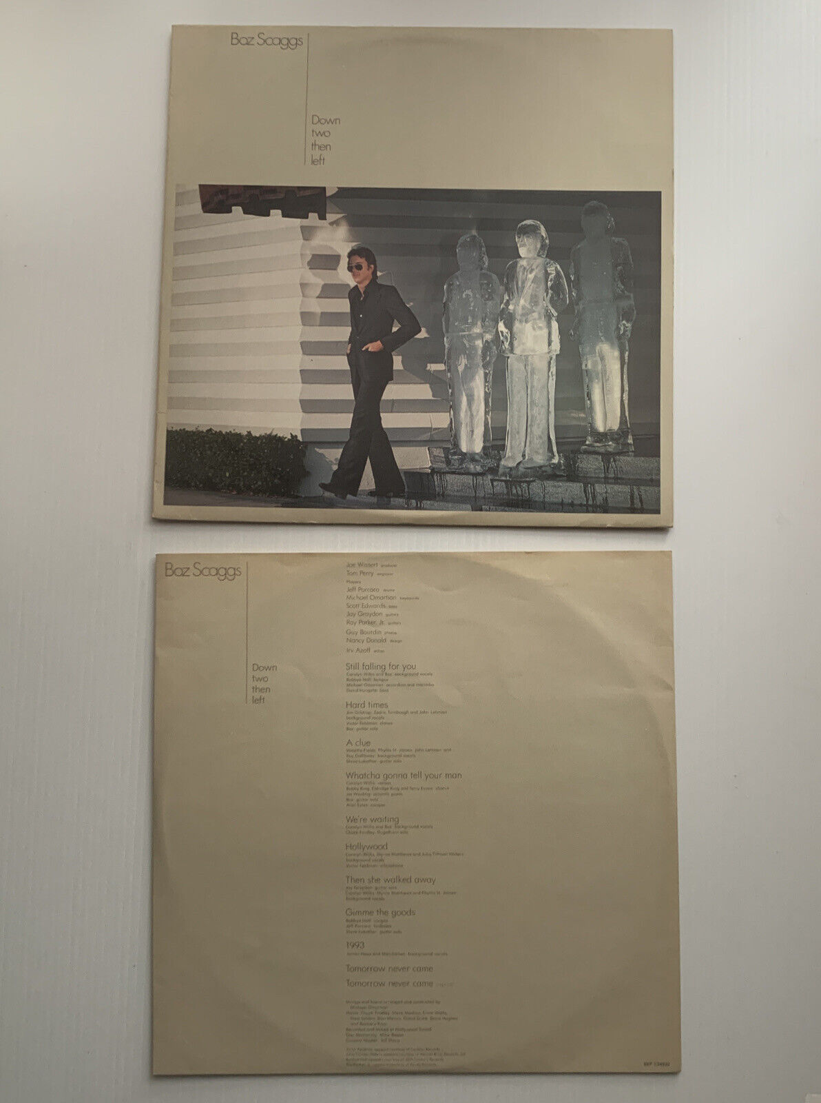 Vinyl LP Boz Scaggs DOWN TWO THEN LEFT Music Album Record 11 TRACKS  1977