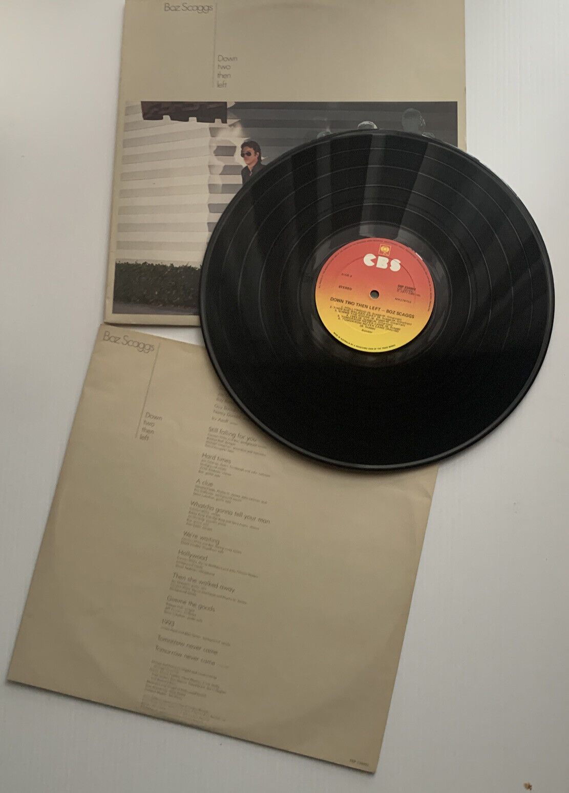 Vinyl LP Boz Scaggs DOWN TWO THEN LEFT Music Album Record 11 TRACKS  1977