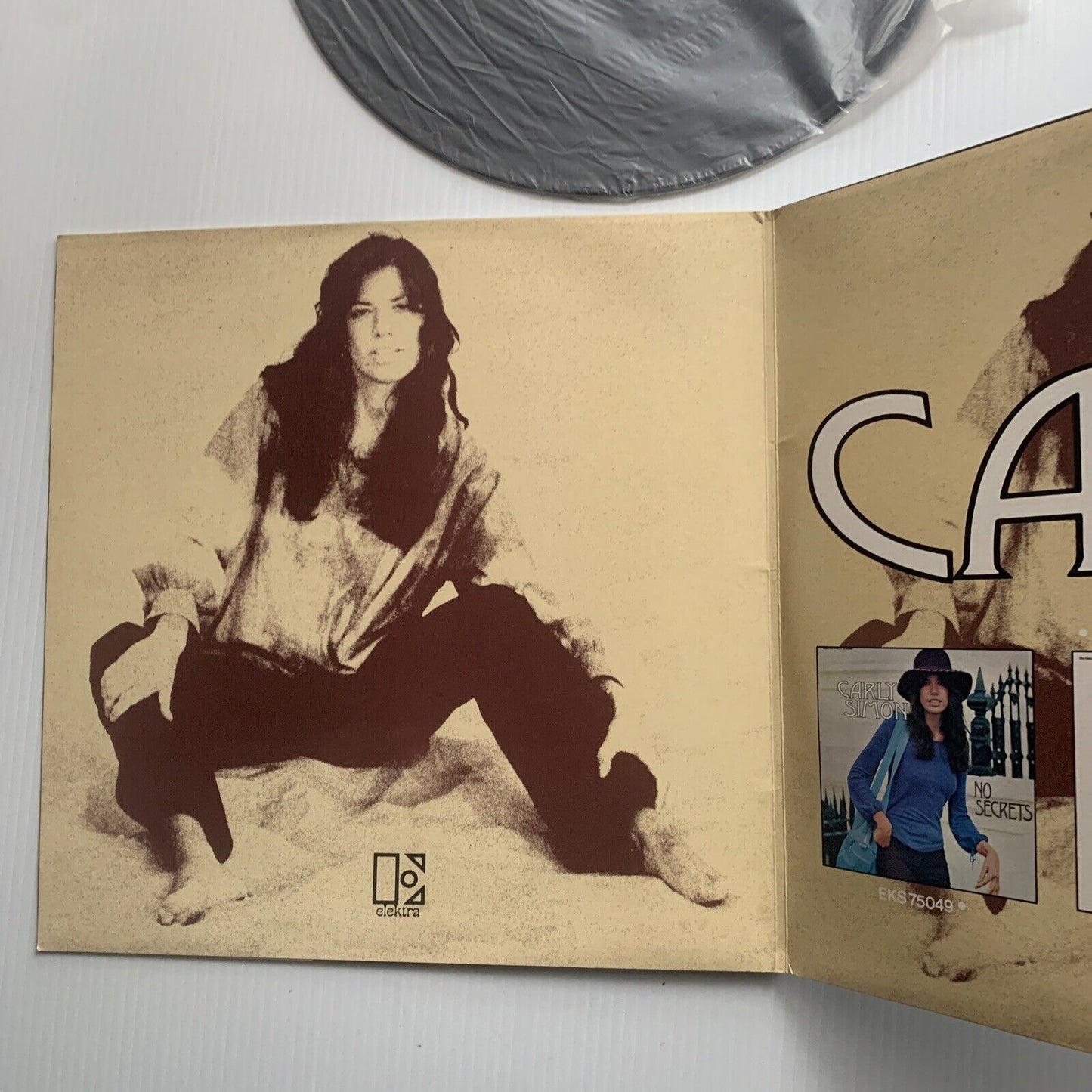 Vinyl LP NO SECRETS Carly Simon Record Music Album EKS 75049 1972 USA Promo