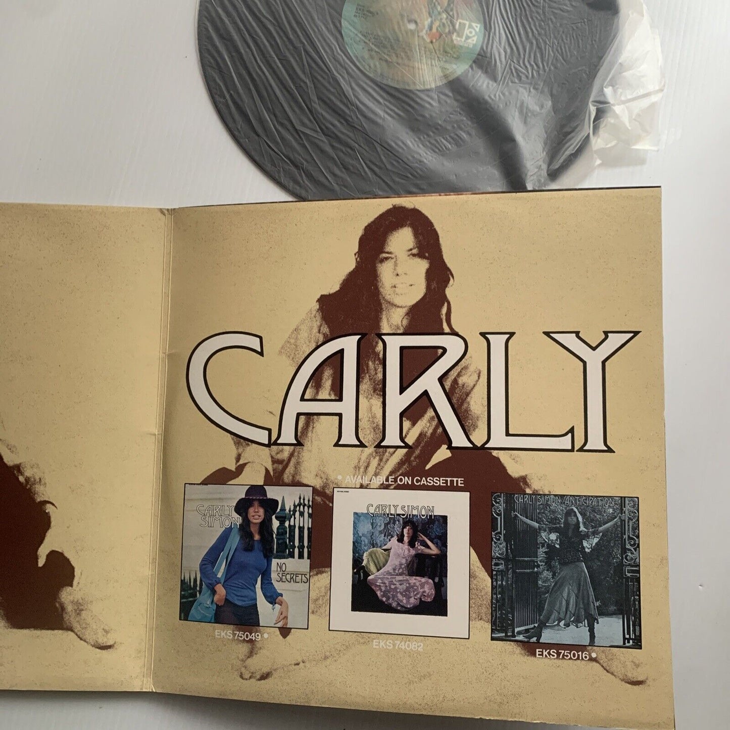 Vinyl LP NO SECRETS Carly Simon Record Music Album EKS 75049 1972 USA Promo