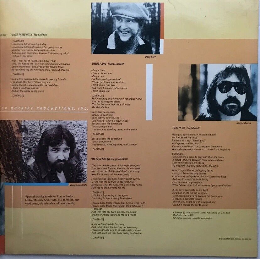 Vinyl LP THE MARSHALL TUCKER BAND Running Like The Wind Original 1979 WB Record