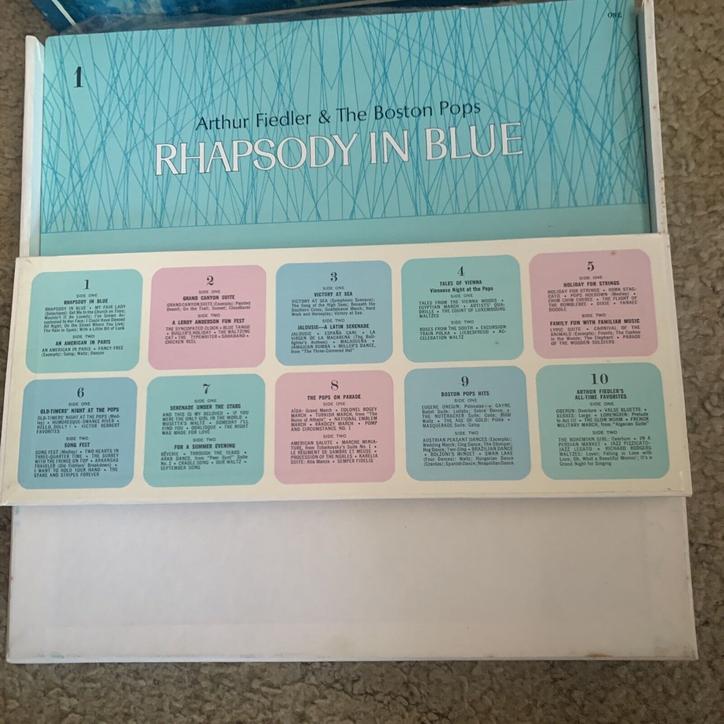 Vinyl LP Box Set Readers Digest Arthur Fiedler The Boston Pops Rhapsody in Blue