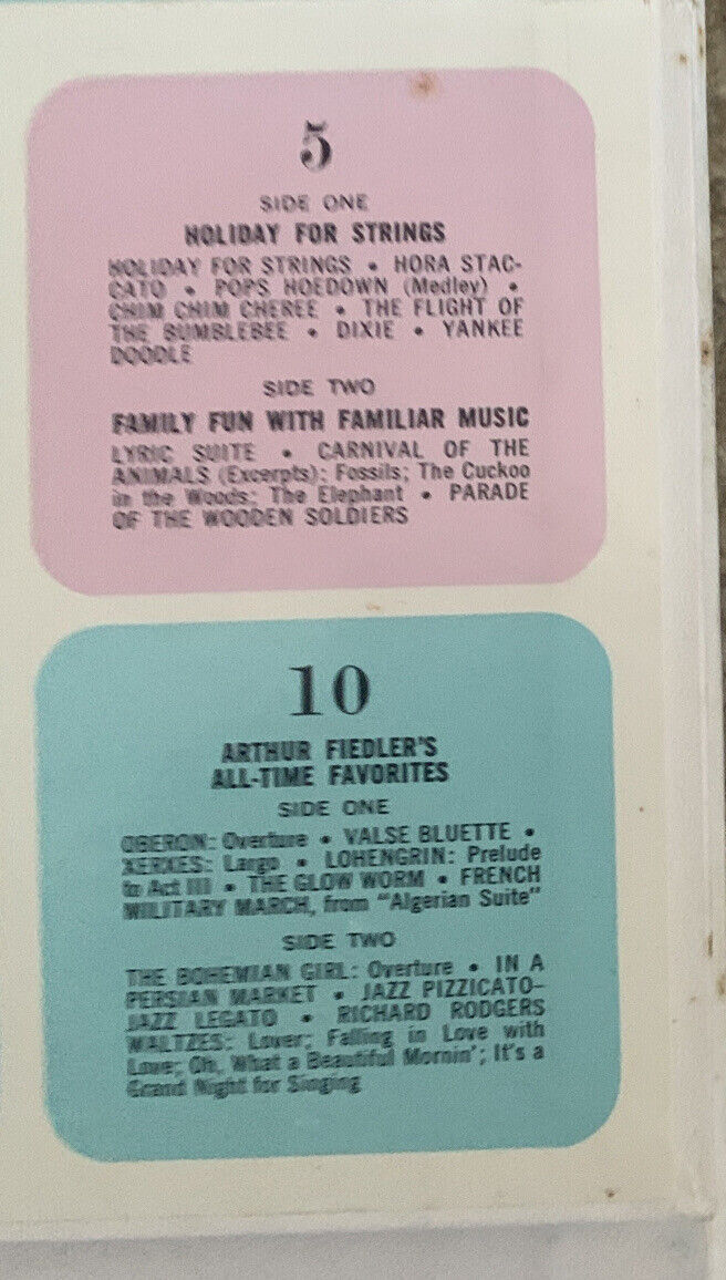 Vinyl LP Box Set Readers Digest Arthur Fiedler The Boston Pops Rhapsody in Blue