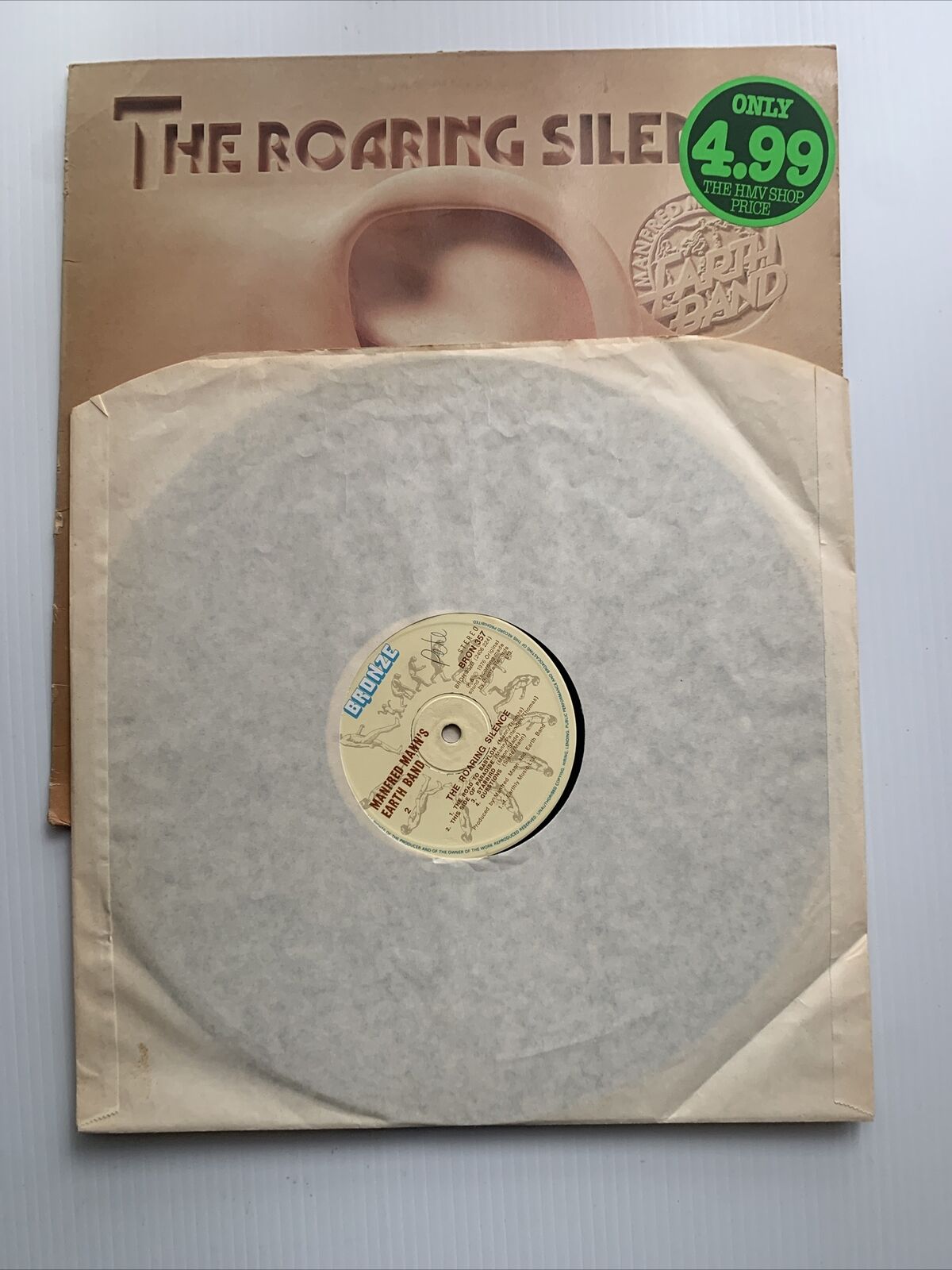 Vinyl LP MANFRED MANN'S EARTH BAND The Roaring Silence Bronze Records 1976