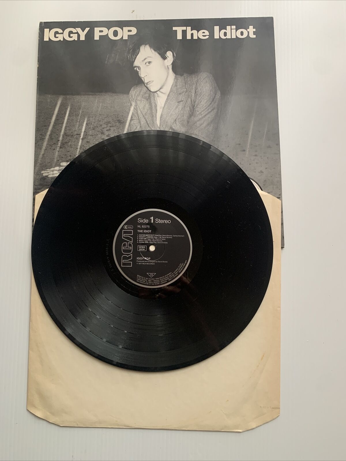 Vinyl LP IGGY PO The Idiot RCA ‎LC0316 Record Reissue 1977 Germany David Bowie