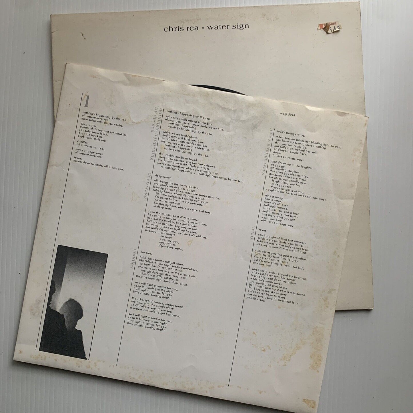 Vinyl LP Chris Rea WATER SIGN 1983 Magnet Records MAGL 5048 England Pop Rock