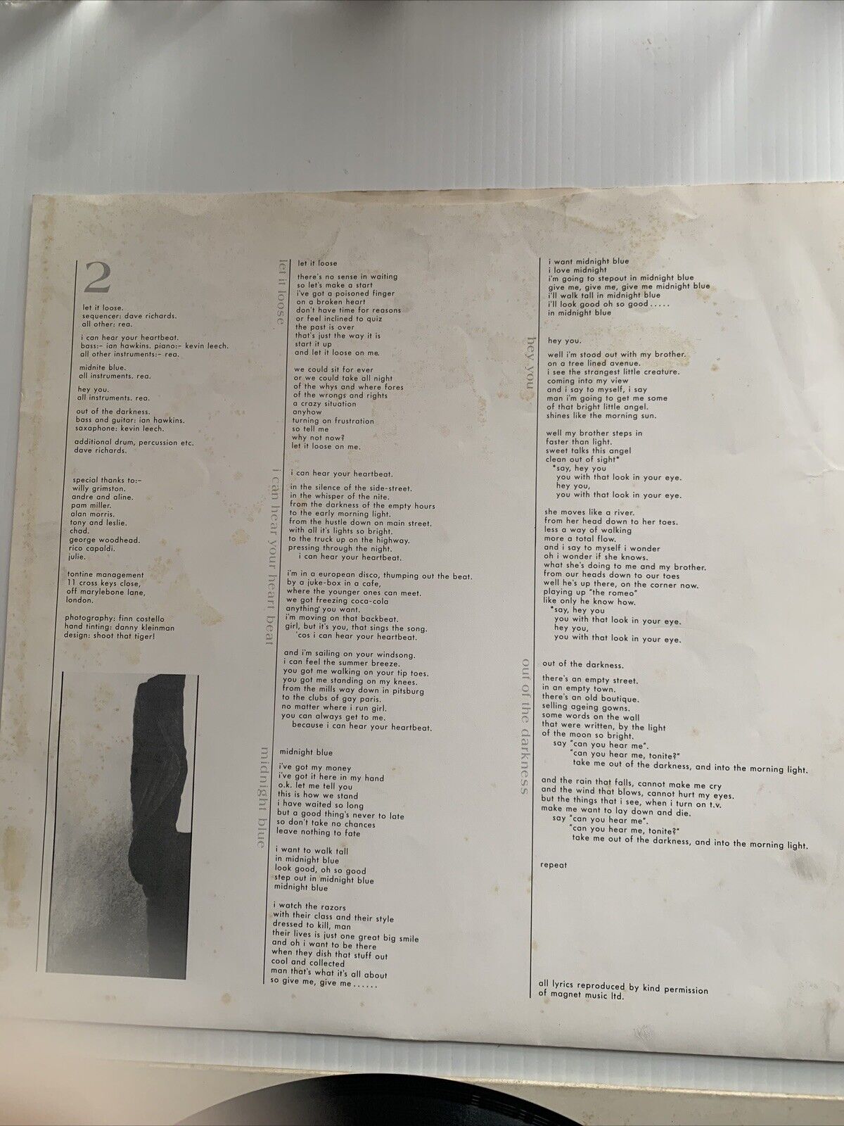 Vinyl LP Chris Rea WATER SIGN 1983 Magnet Records MAGL 5048 England Pop Rock