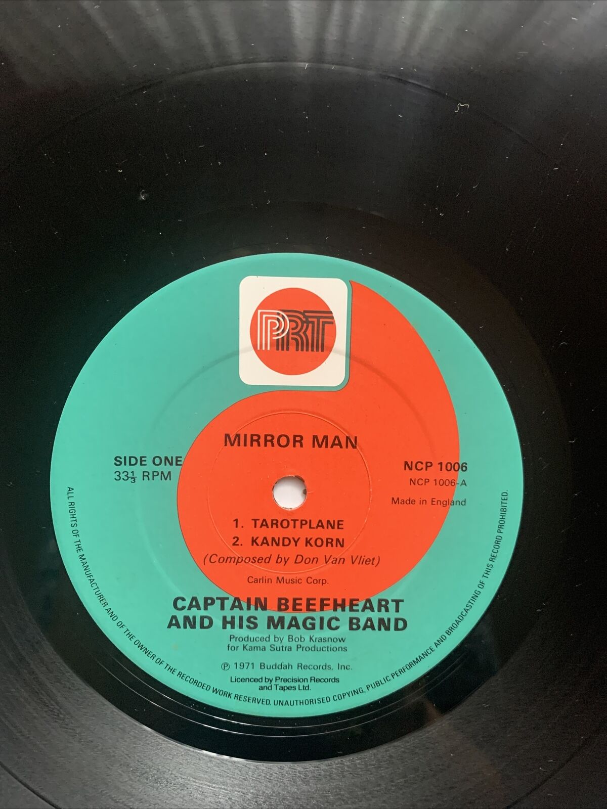 Vinyl LP  Captain Beefheart & Magic Band MORROR MAN 1971 Record PRT Release 1982