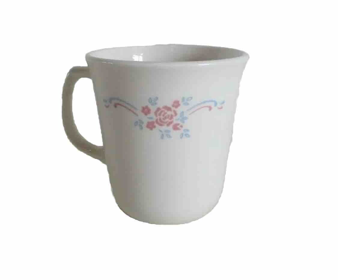 Mug 2x Corning USA 2 English Breakfast Tea Coffee Floral 275ml Corelle Microwave