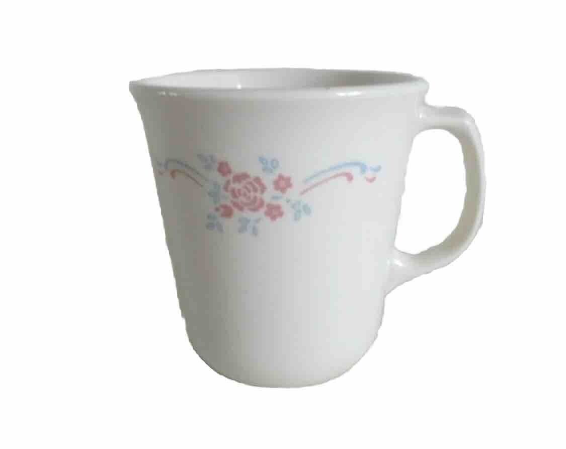 Mug 2x Corning USA 2 English Breakfast Tea Coffee Floral 275ml Corelle Microwave