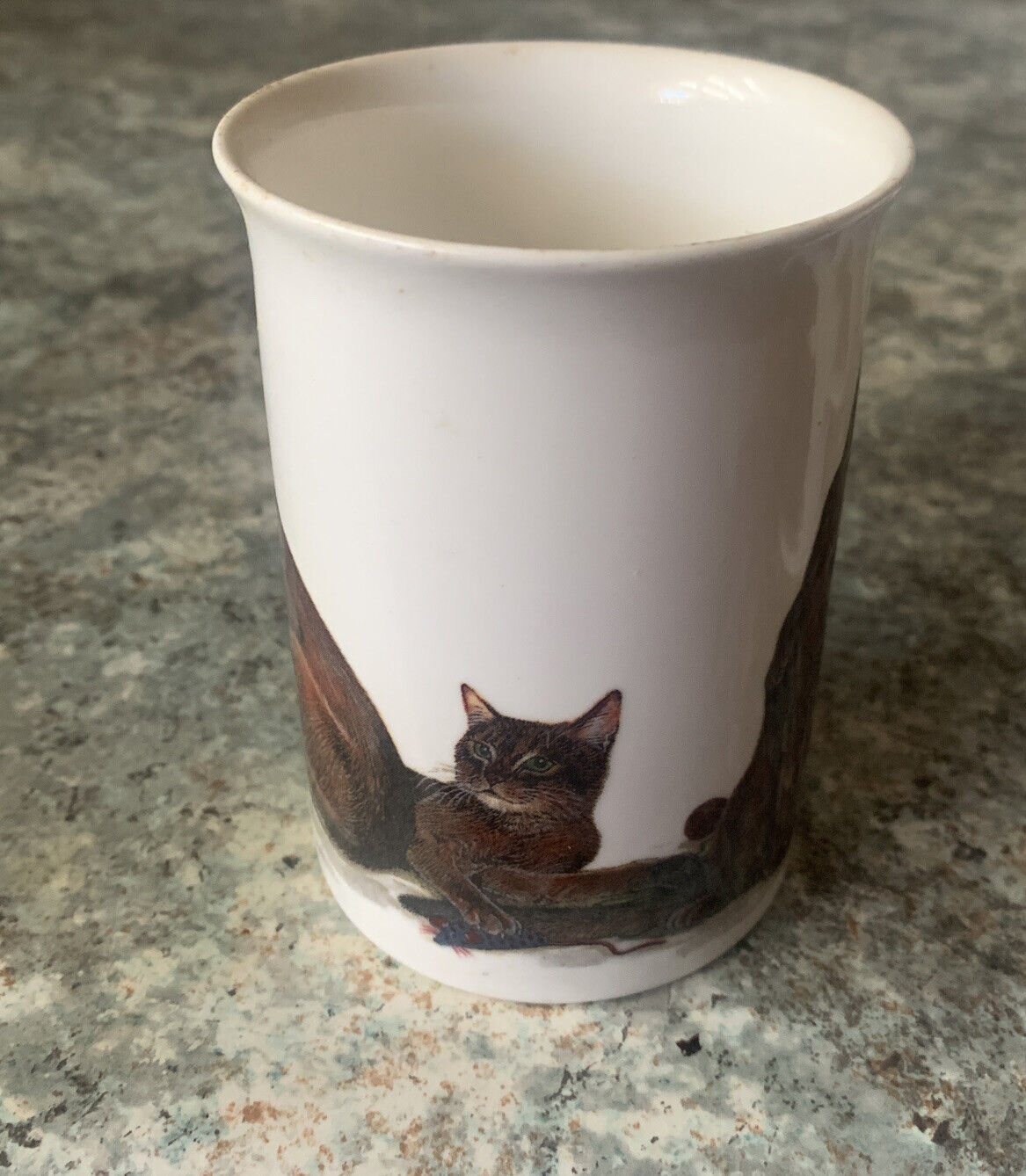 Mug 2x ROY KIRKHAM Cat Lovers 1990 Coffee or Tea Cup Bone China England Vintage