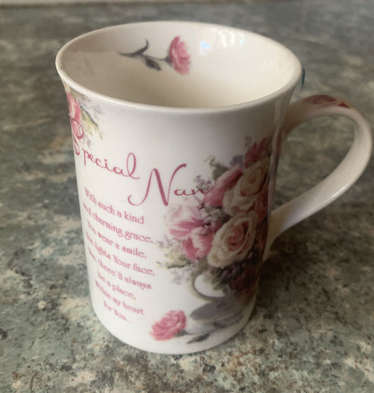 Mug UNITY GIFTS Special Nan COFFEE TEA (No Box) Roses Floral Spray 350 ML NEW