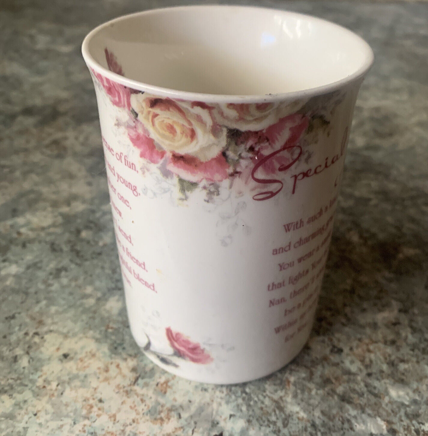 Mug UNITY GIFTS Special Nan COFFEE TEA (No Box) Roses Floral Spray 350 ML NEW