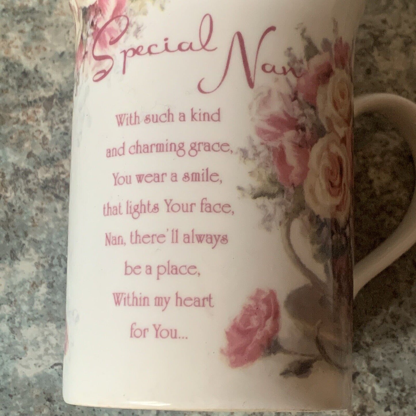 Mug UNITY GIFTS Special Nan COFFEE TEA (No Box) Roses Floral Spray 350 ML NEW