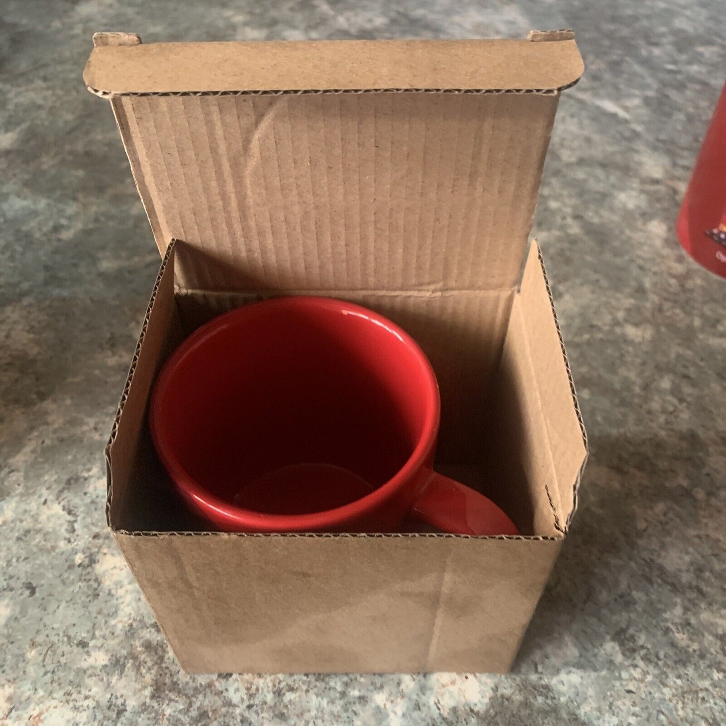 Coffee Mug Open2View.com LEASED Red Guaran Tea Cup Real Estate Agent Gift NEW