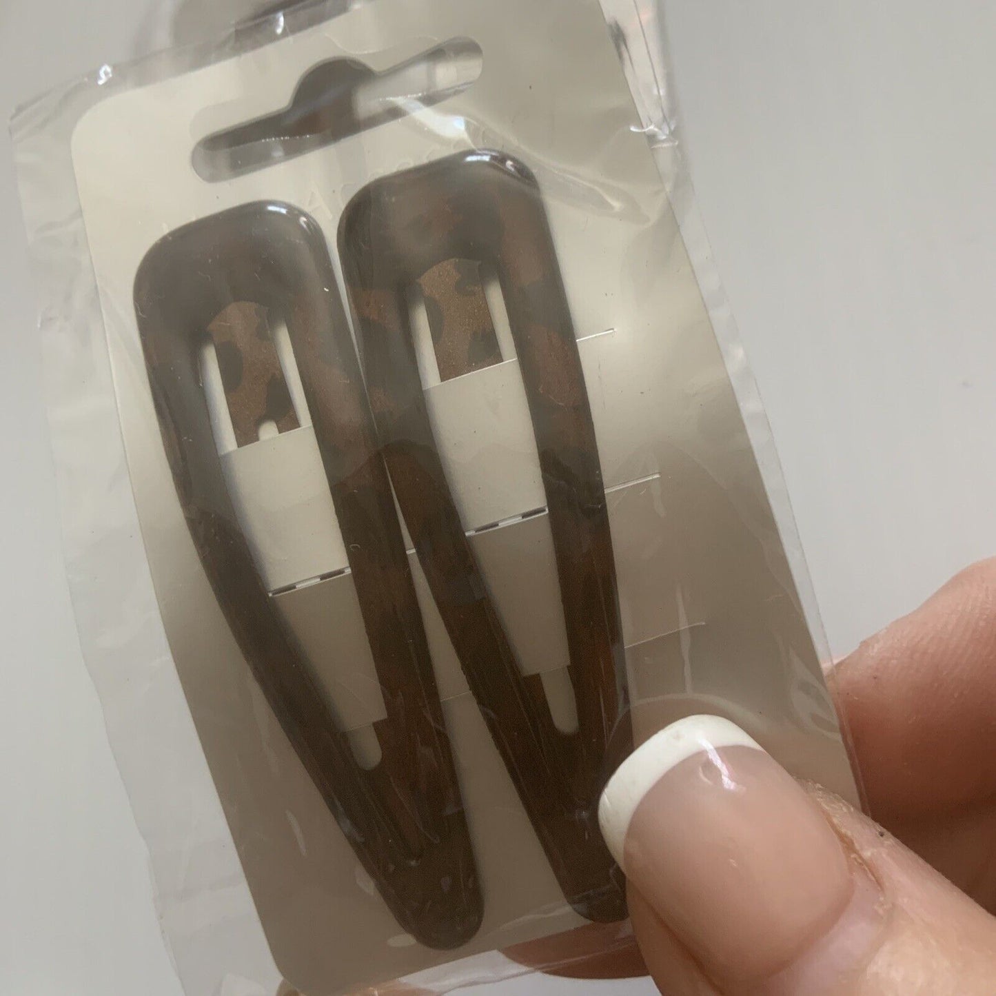 HAIR CLIP X6 Bendy Metal Snap Slide Hairpin 70mm Tortoiseshell Large #5 NEW