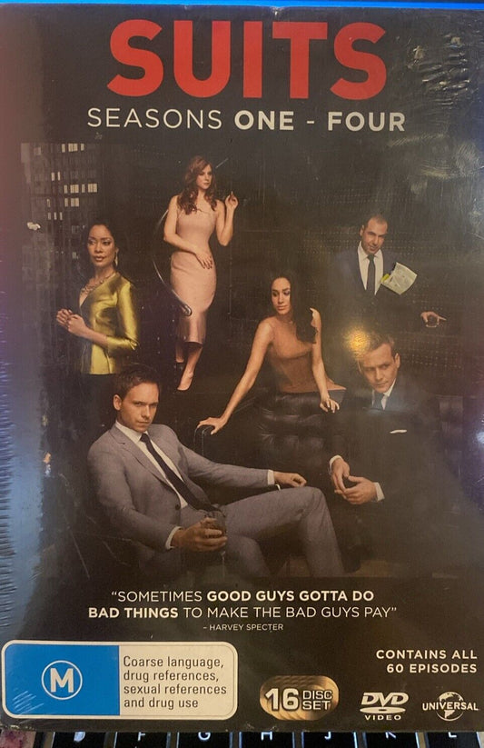 DVD SUITS Season 1 - 4 Boxset 2015 Megan Markle 60 Ep Sealed NEW TV Series