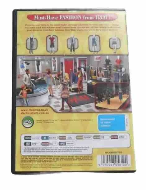 PC CD Rom THE SIMS 2 Fashion Stuff Includes Manual Des By H&M Free Postage