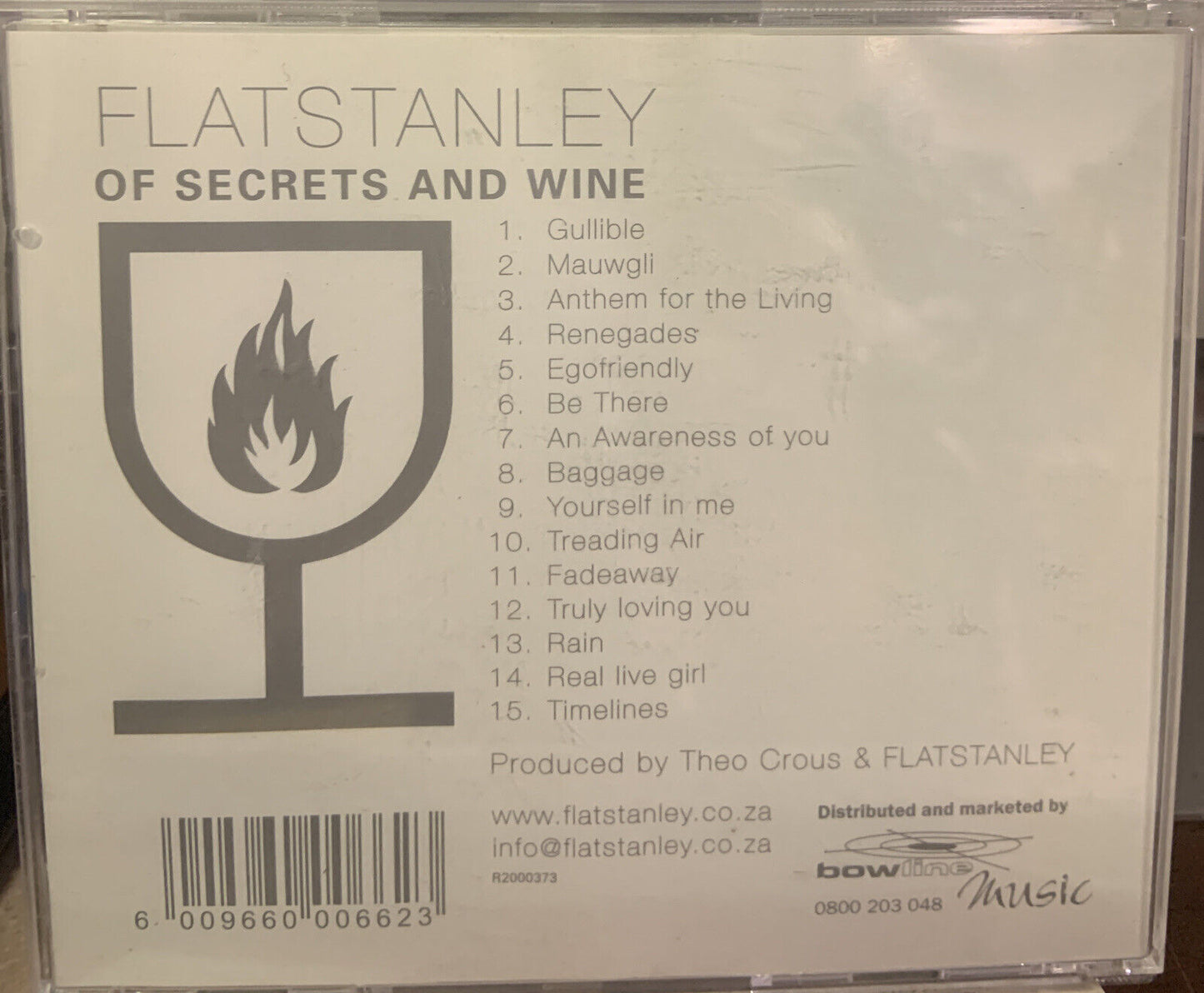 PC CD Flatstanley OF SECRETS AND WINE Enhanced or MAC THEO CROUS