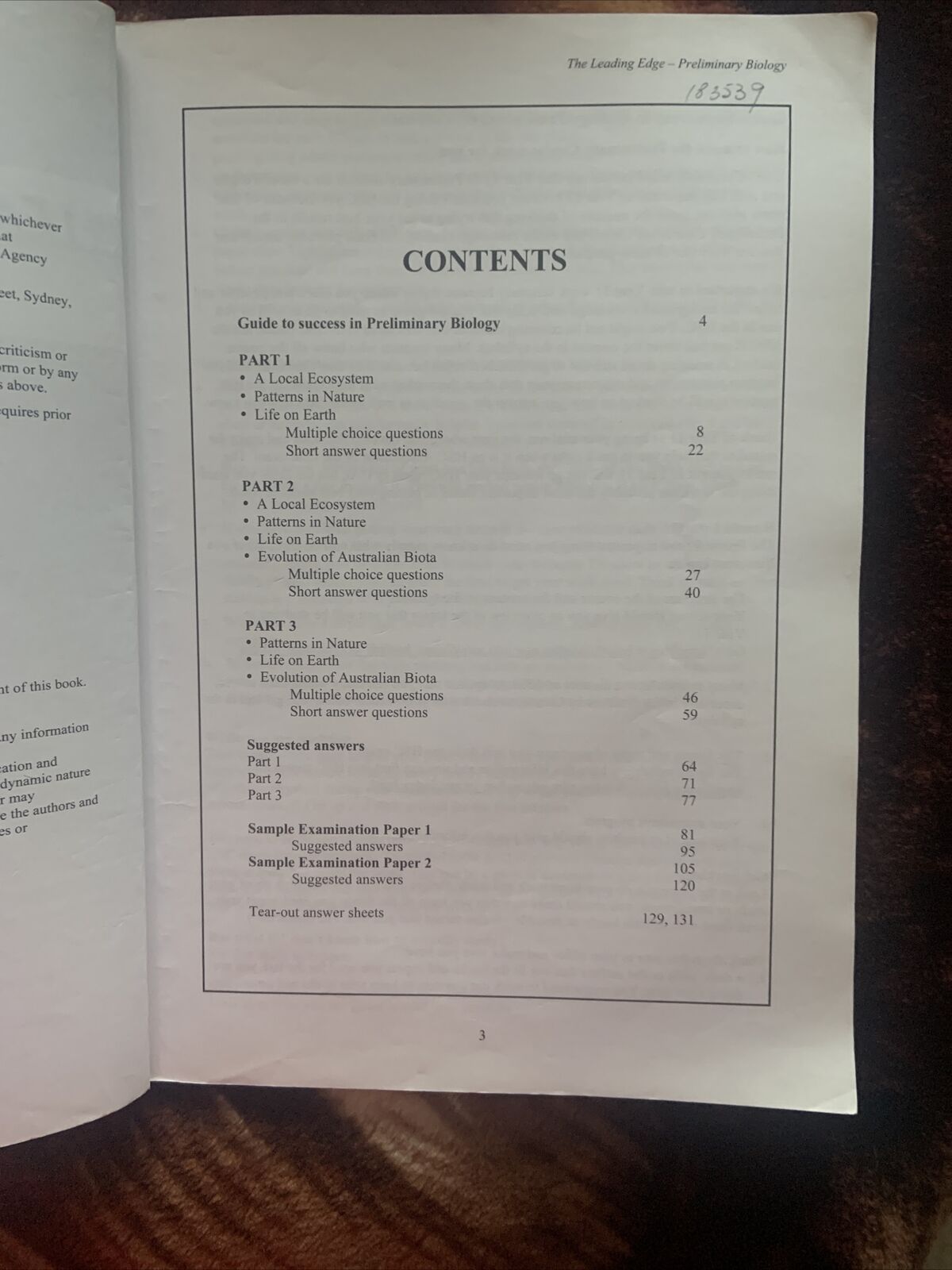 PC CD Rom THE LEADING EDGE HSC Biology by Harcourt Education Lg PB 2004 Windows